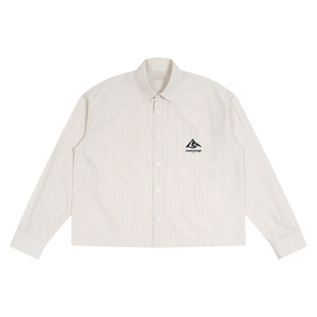 Unisex Boxy Striped Shirt