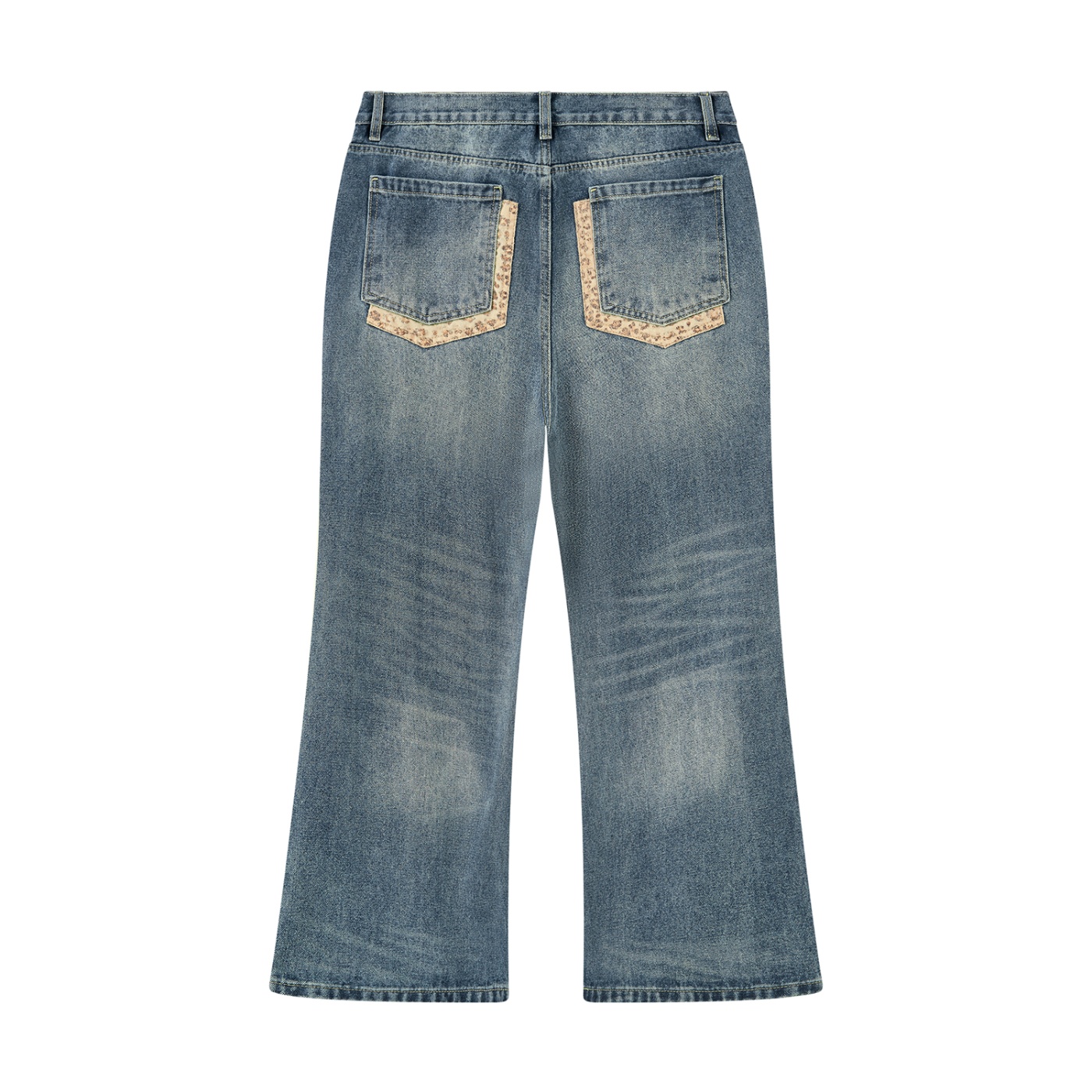 Men's Vintage Wash Denim Jeans - Image 2