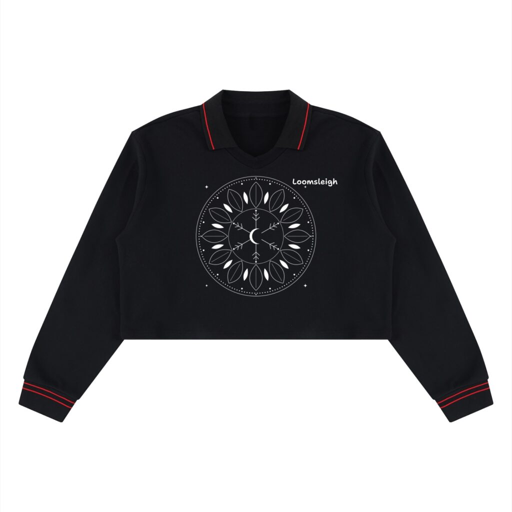 Women’s Crop Collared Sweatshirt