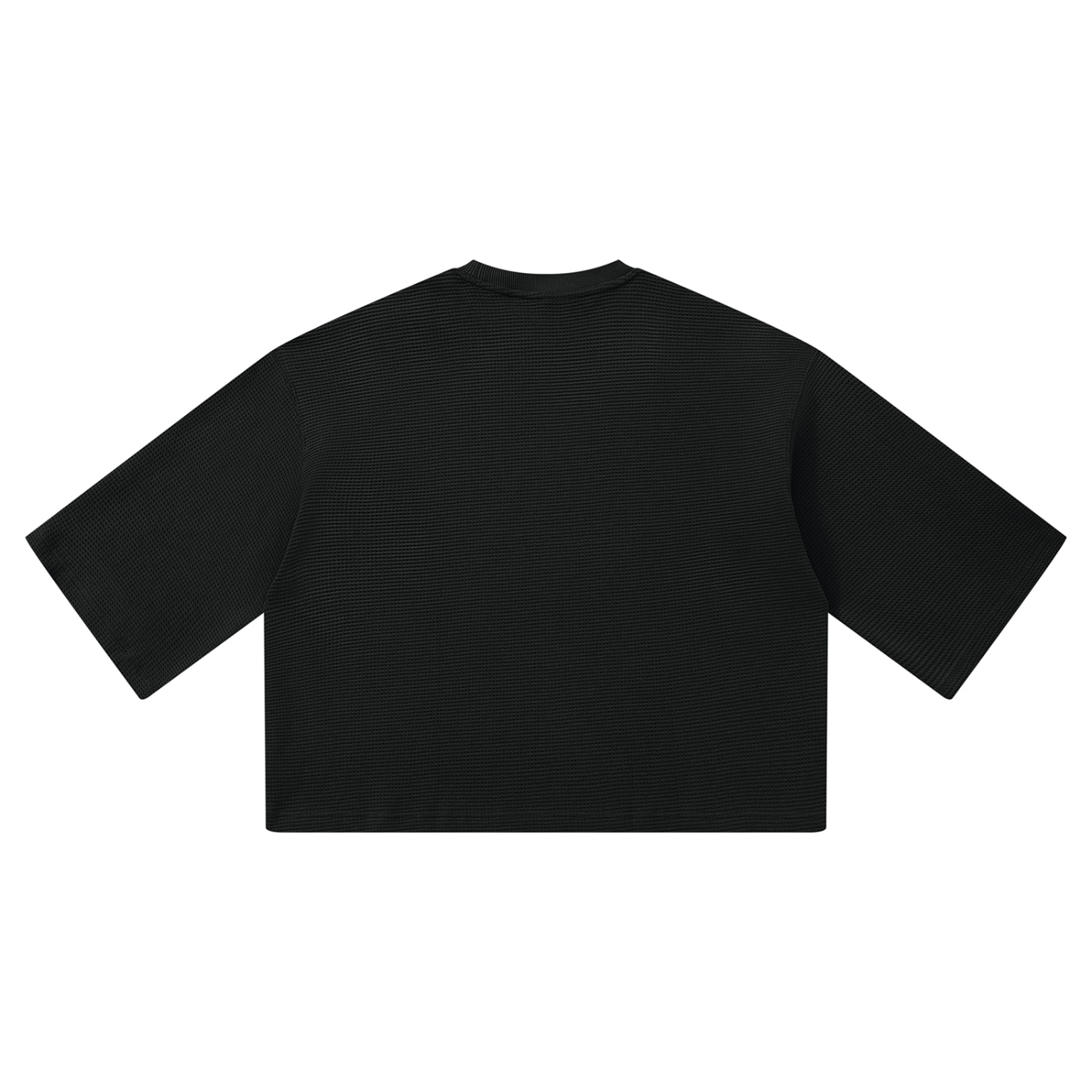 Unisex Waffle Boxy T-Shirt - Image 2