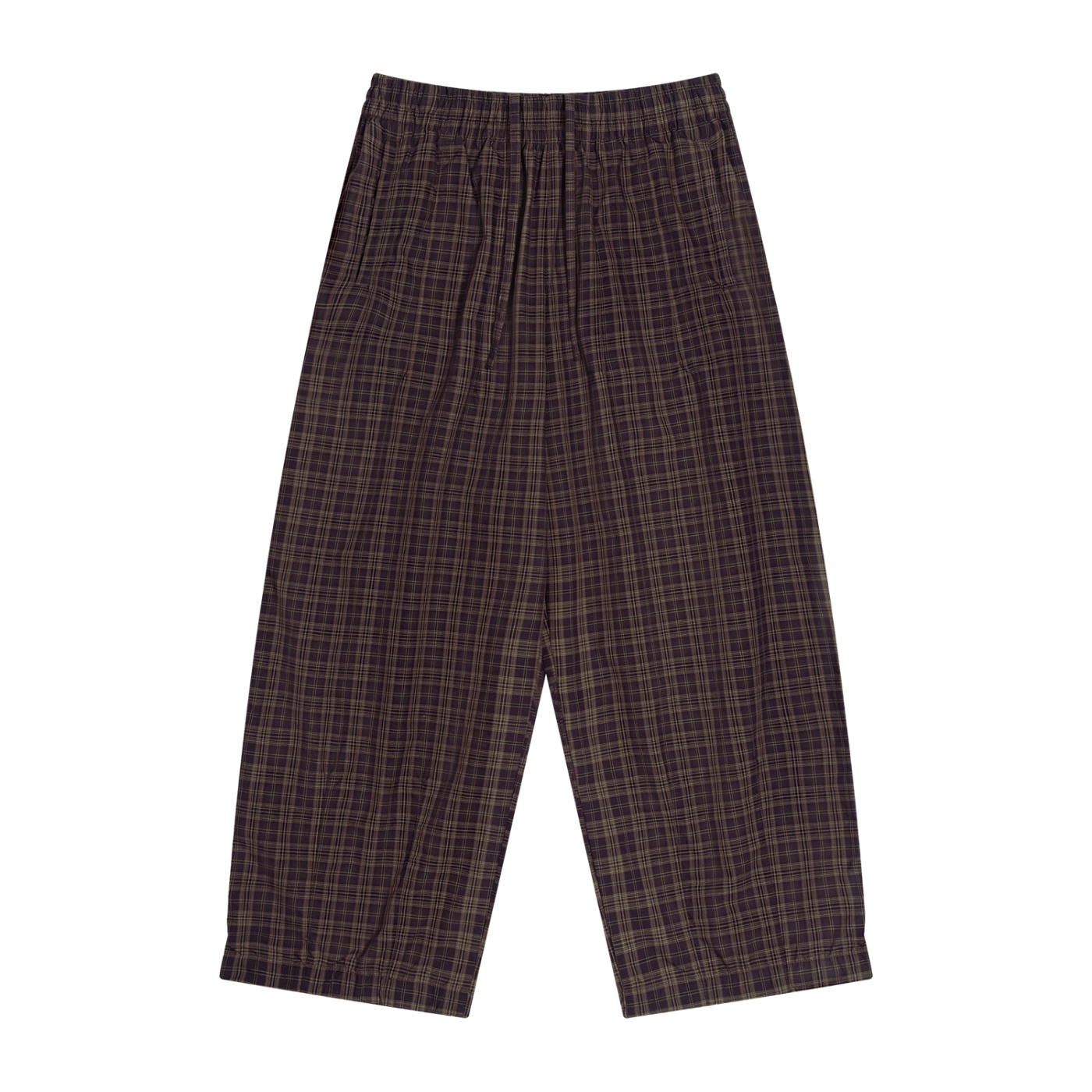 Unisex Plaid Wide Leg Pants - Image 5