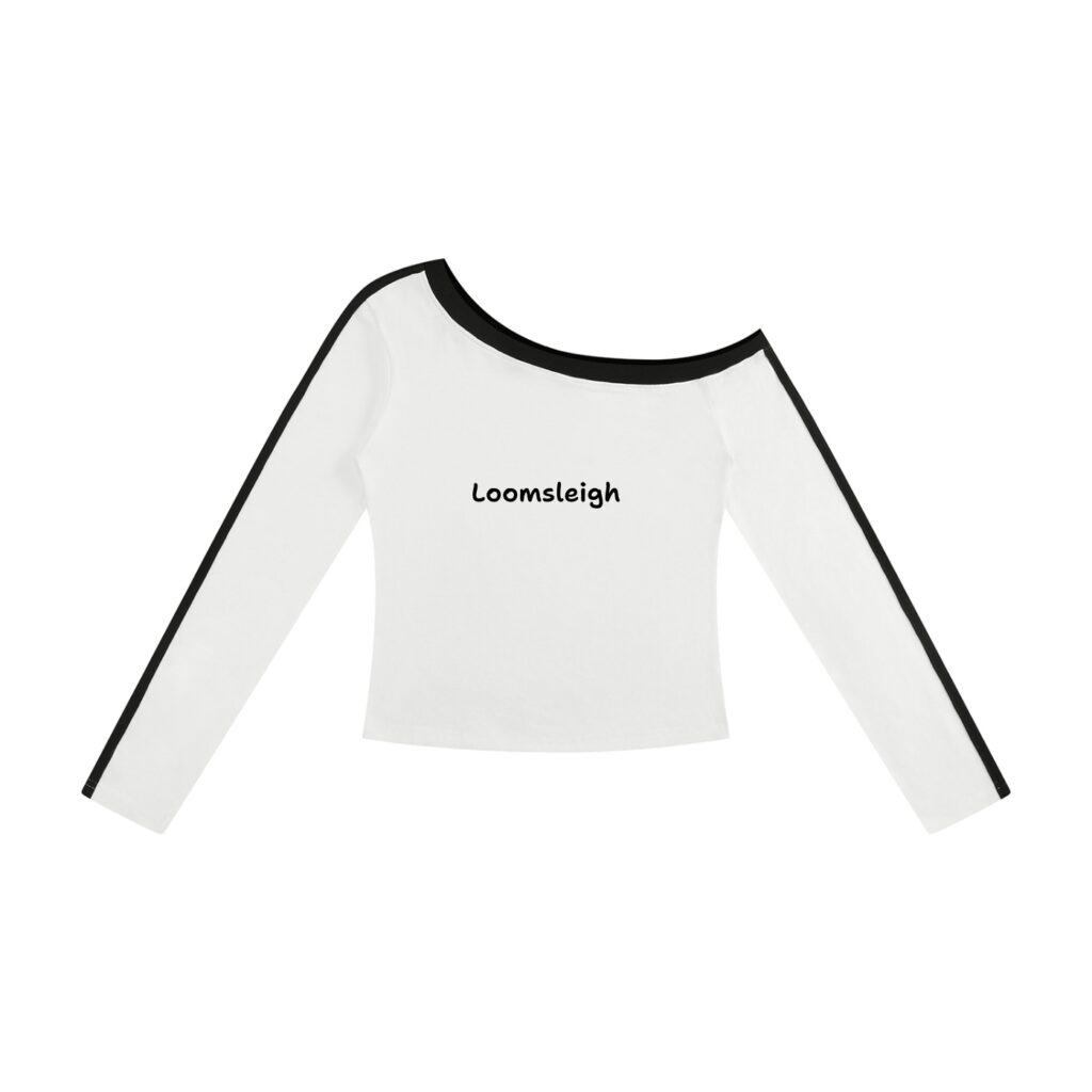 Women’s Color Block Off-the-Shoulder T-Shirt