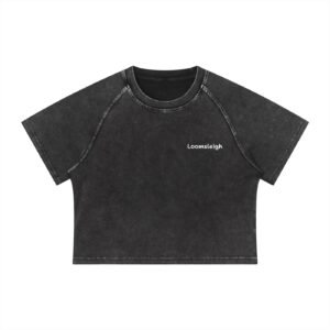 Mineral Wash Raglan Crop T-Shirt