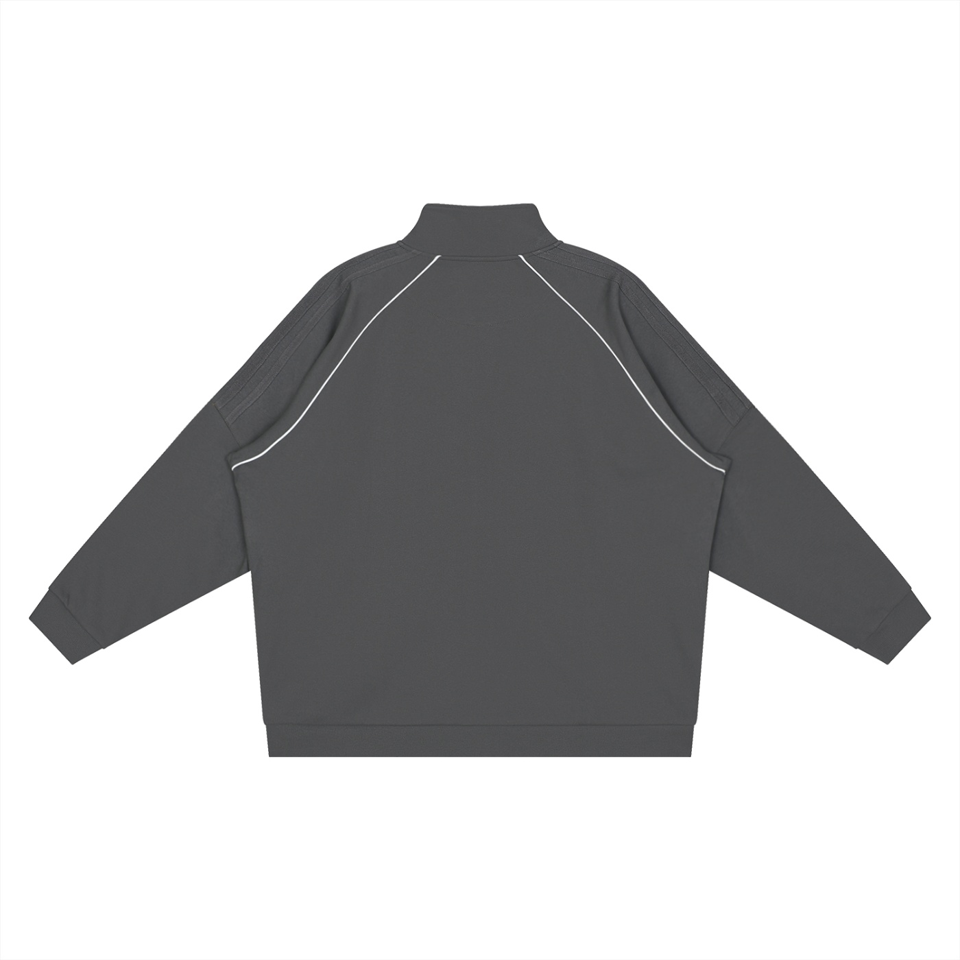 Reflection Striped Raglan Sleeve Jacket - Image 6