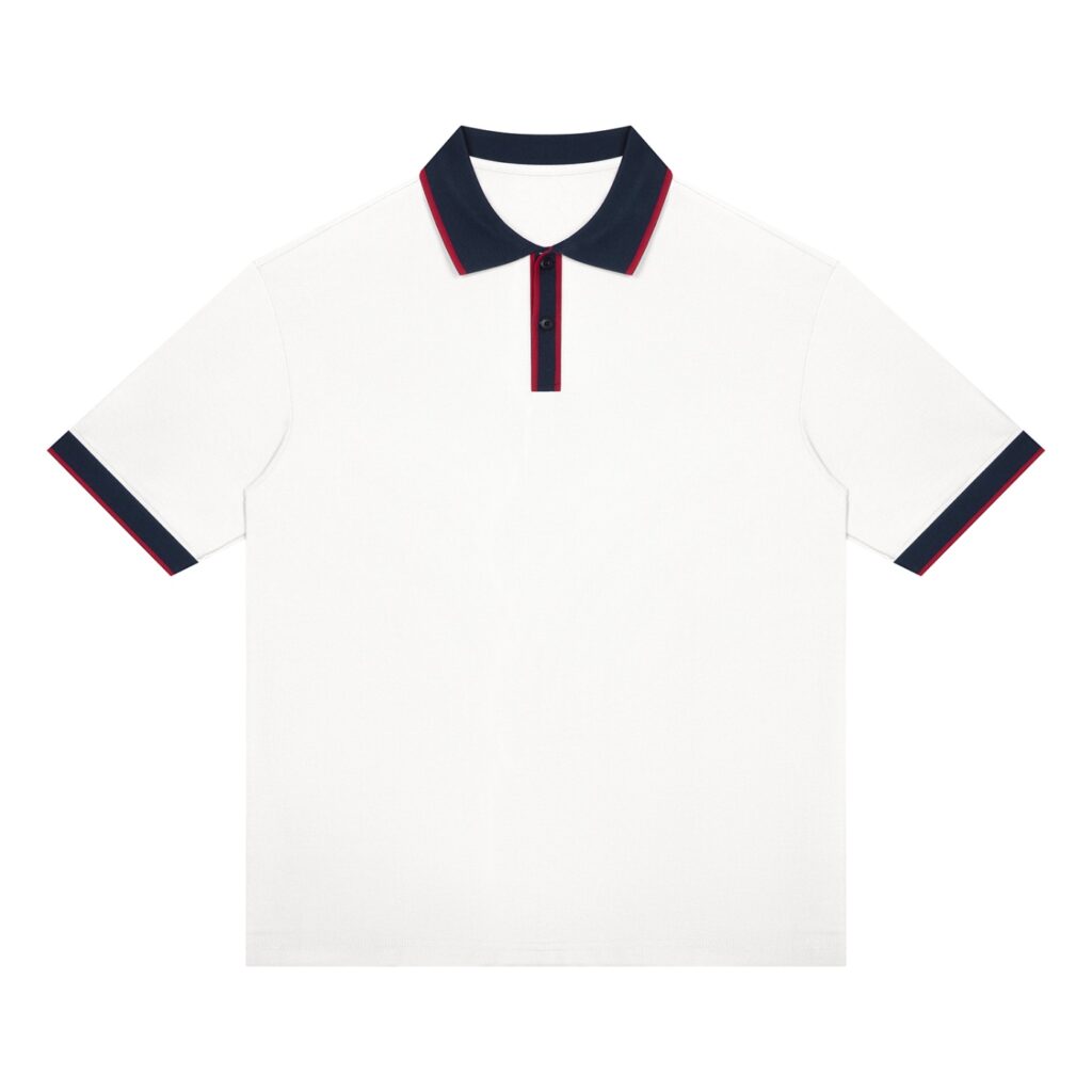 Unisex Color Block Polo Shirt
