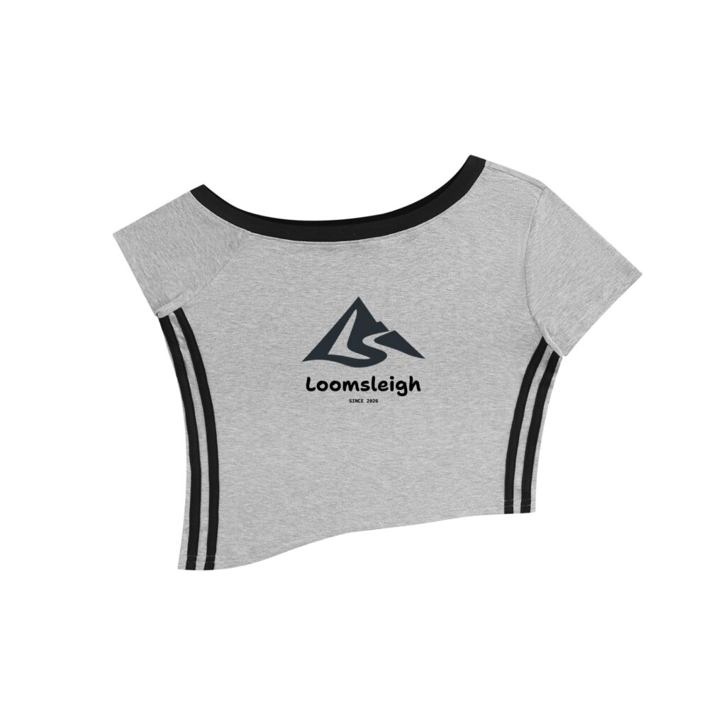 Women's Color Block Off-the-Shoulder T-Shirt