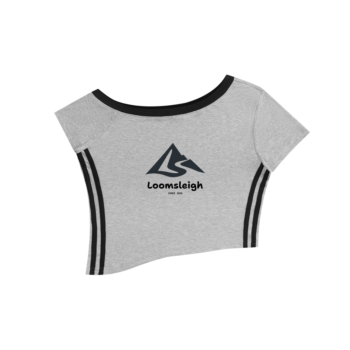 Women's Color Block Off-the-Shoulder T-Shirt