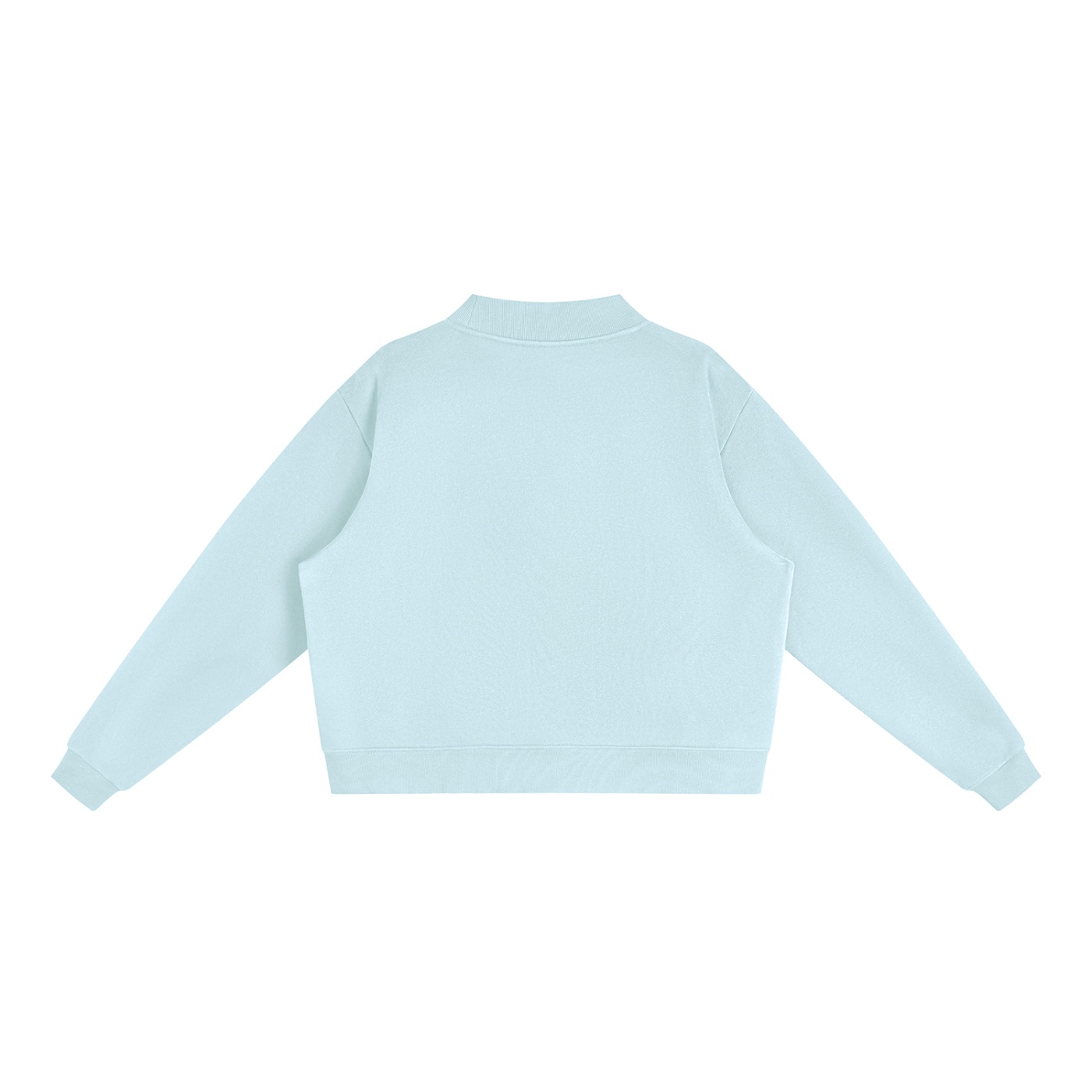 Loomsleigh Essential Fleece Mock-Neck Crew Sweatshirt - Image 6