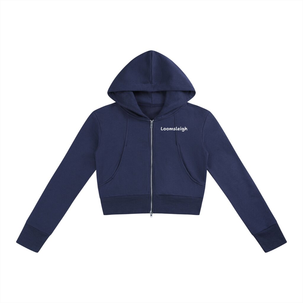 Women’s Slim Crop Full Zip Hoodie