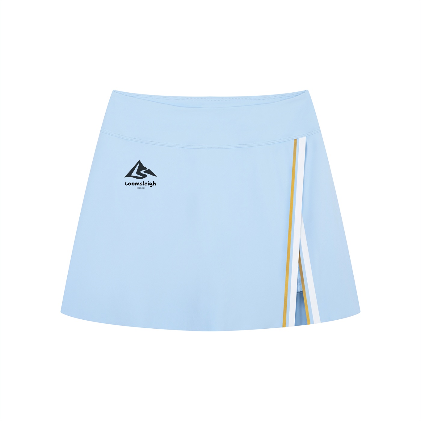 Women's A-Line Contrast Panel Slit Skirt - Image 5