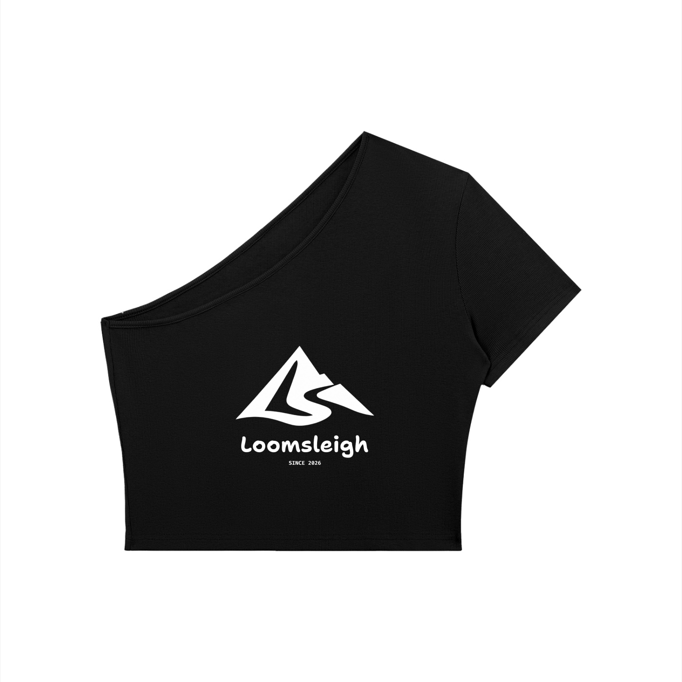 Women's One-Shoulder Crop T-Shirt - Image 3
