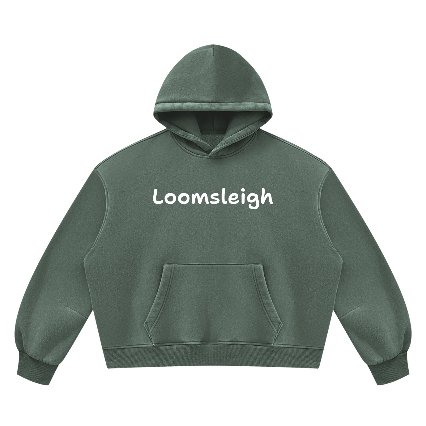 Unisex Vintage Wash Boxy Fleece Hoodie - Image 3