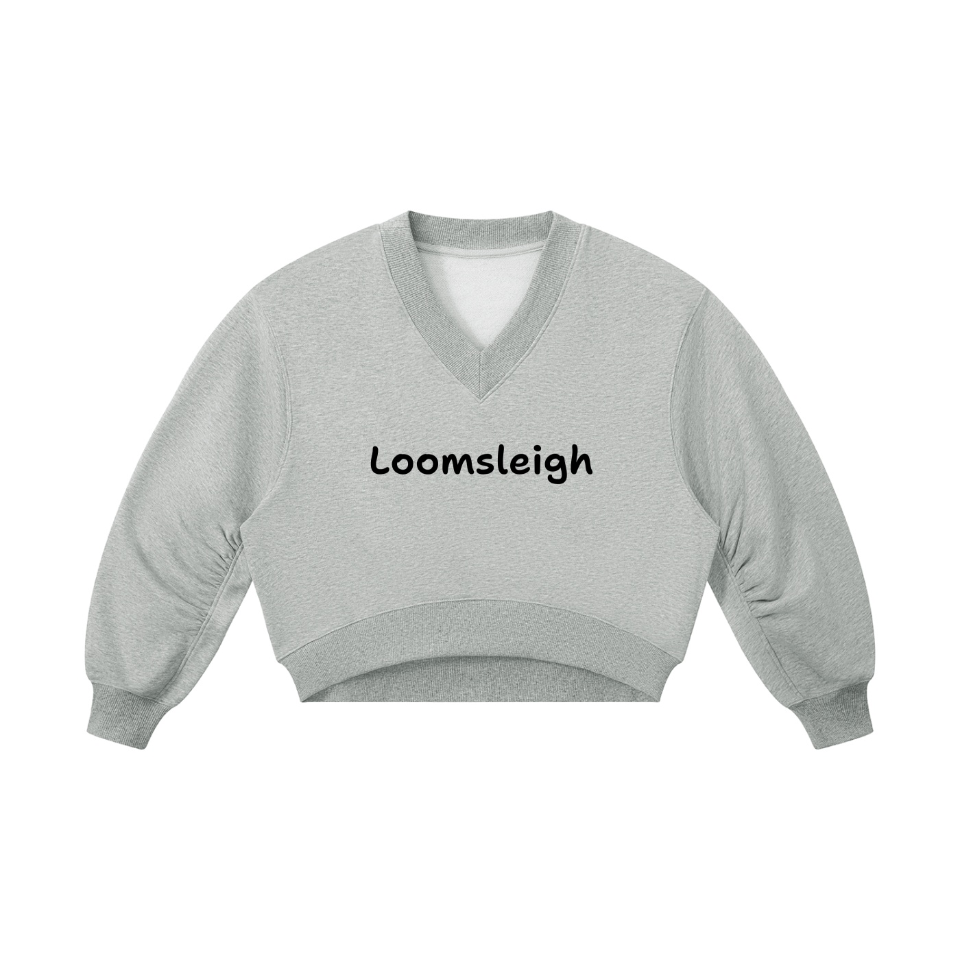 Women’s Crop V-Neck Sweatshirt - Image 3