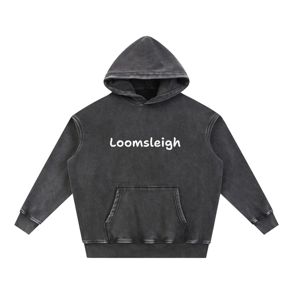 Snow Wash Fleece Oversize Hoodie