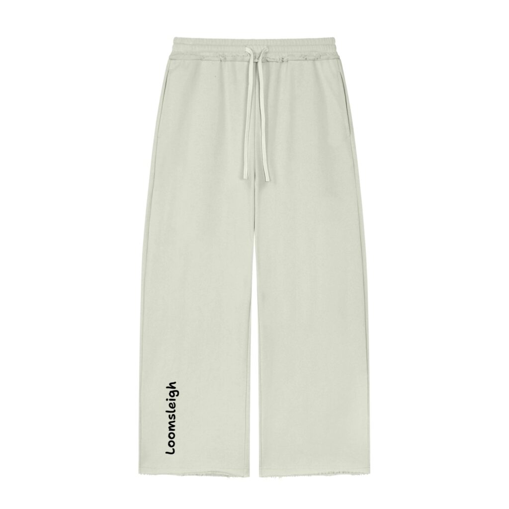 Women’s Wide Leg Raw Edge Sweatpants