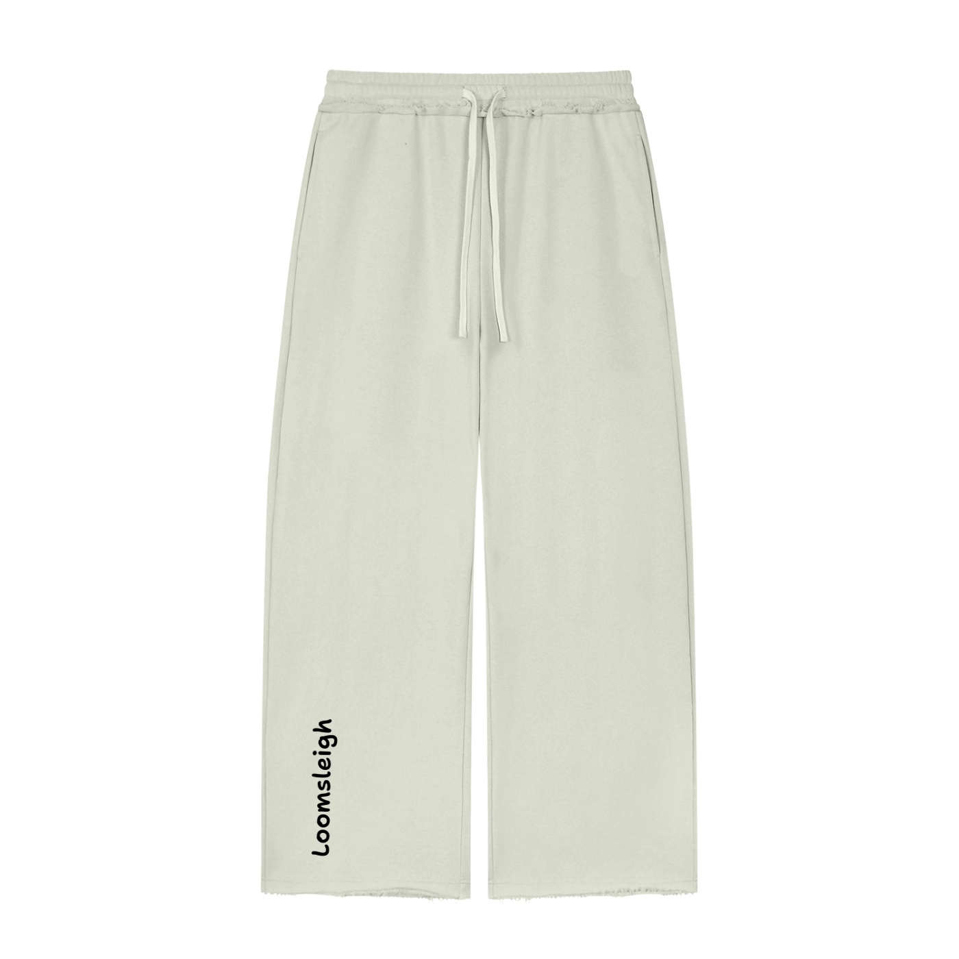 Women’s Wide Leg Raw Edge Sweatpants