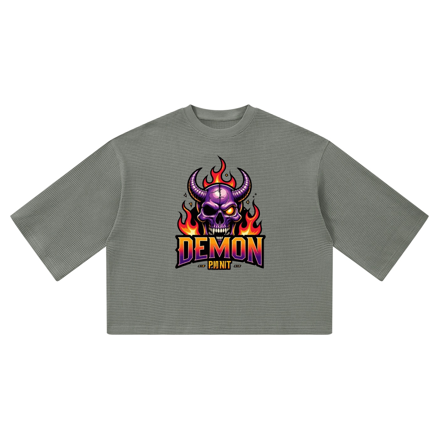 Unisex Waffle Boxy T-Shirt - Image 3