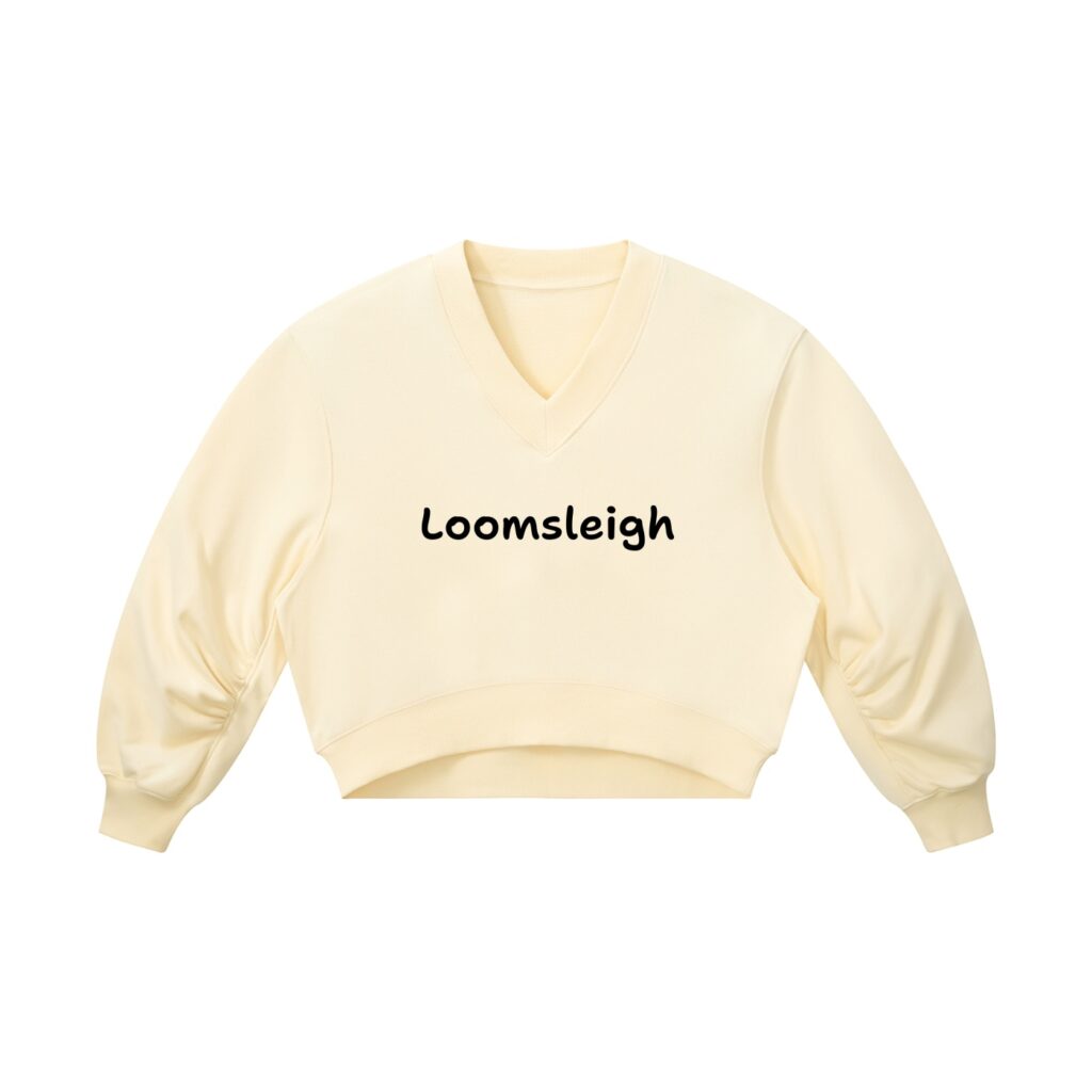 Women’s Crop V-Neck Sweatshirt