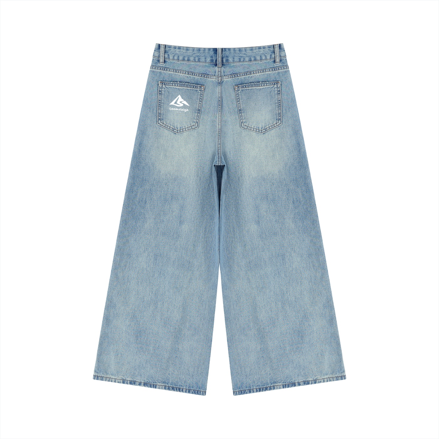 Women’s Vintage Wash Wide Leg Jeans - Image 2
