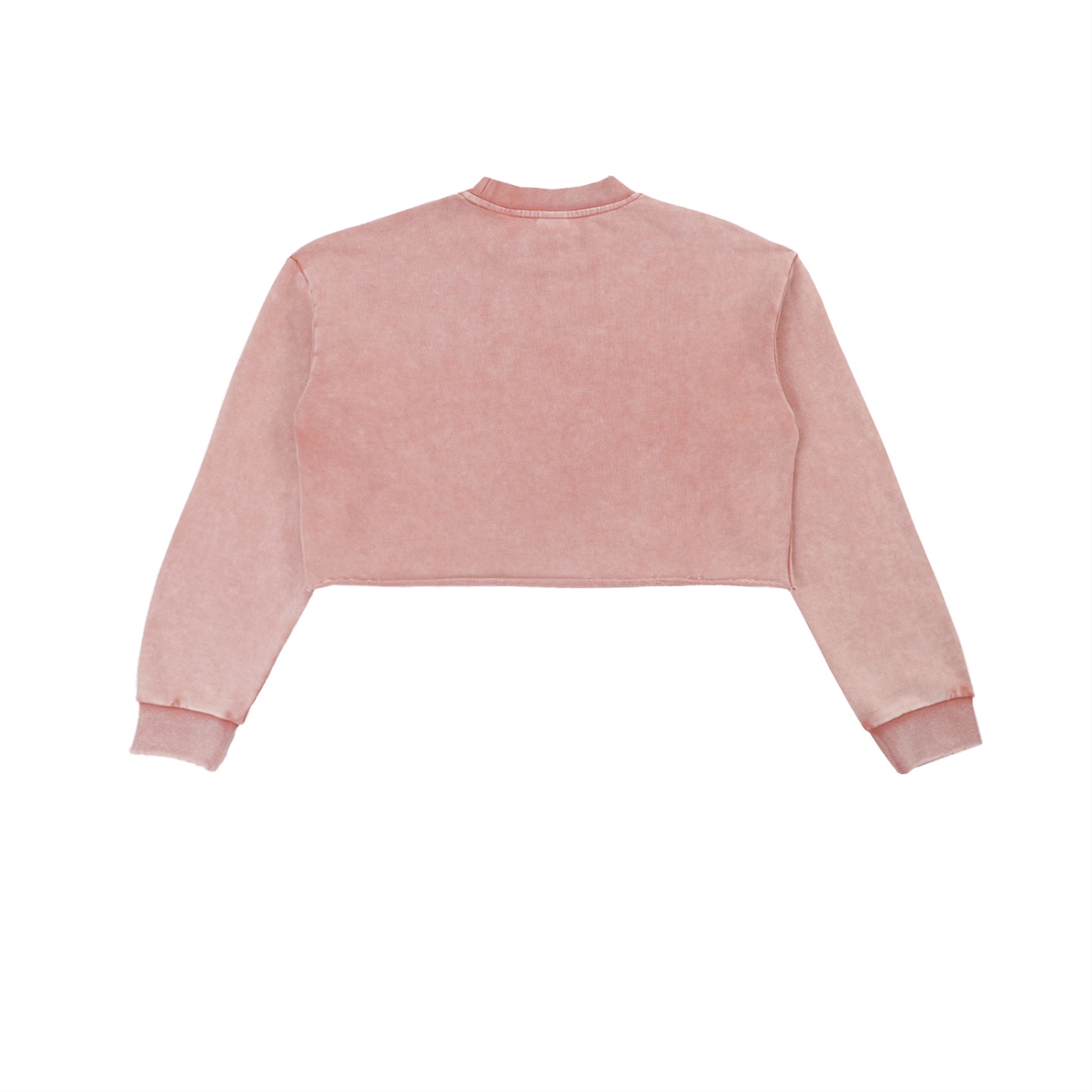 Looms Snow Washed Raw Edge Cropped Sweatshirt - Image 8