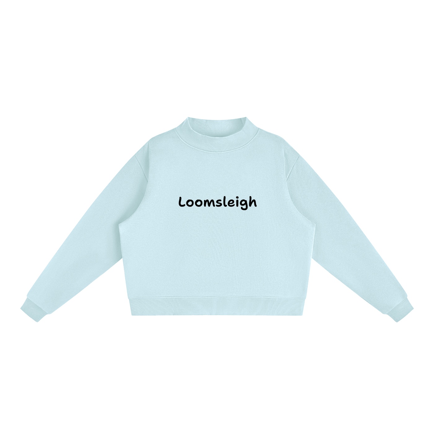 Loomsleigh Essential Fleece Mock-Neck Crew Sweatshirt - Image 5