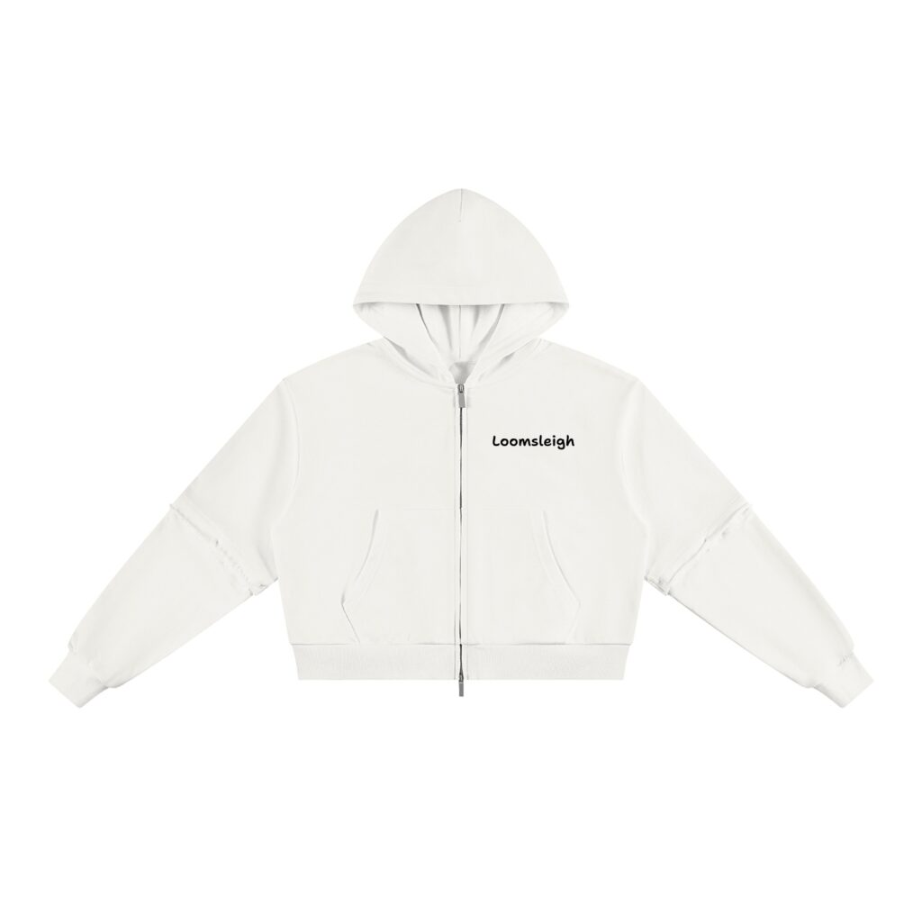 Women's Vintage Wash Detachable Sleeves Hoodie