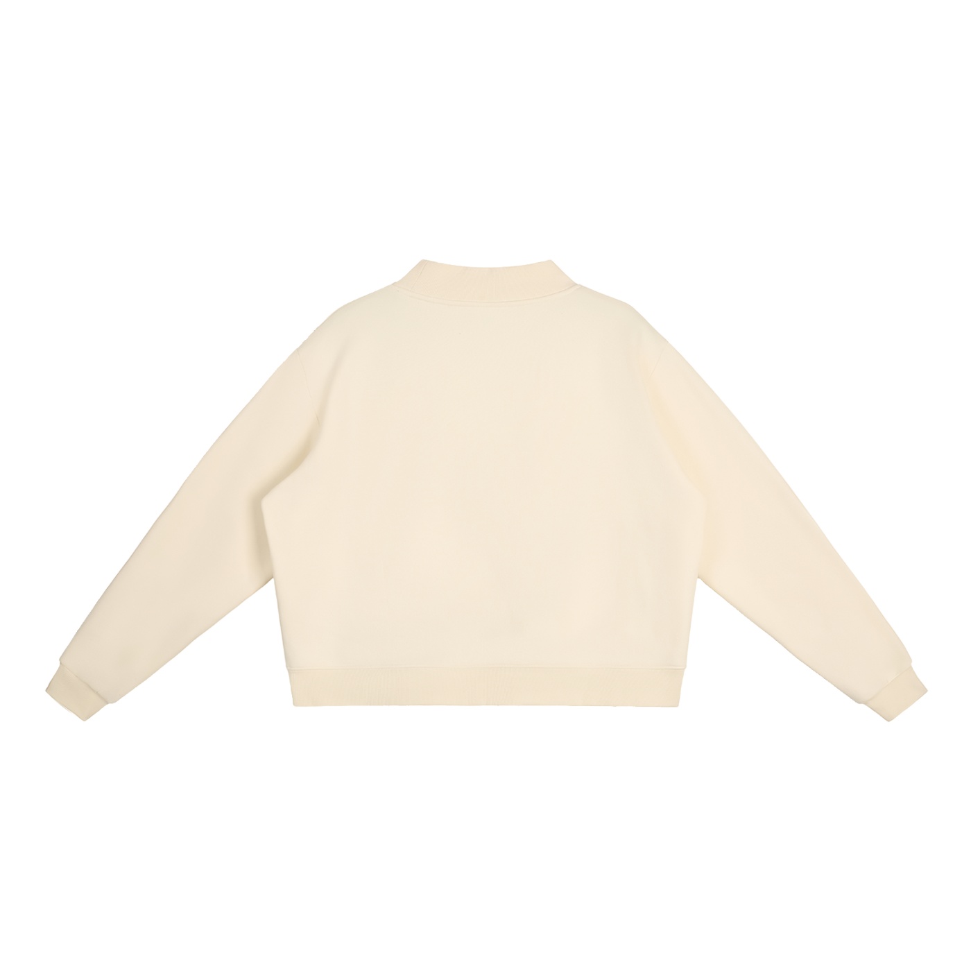 Loomsleigh Essential Fleece Mock-Neck Crew Sweatshirt - Image 2