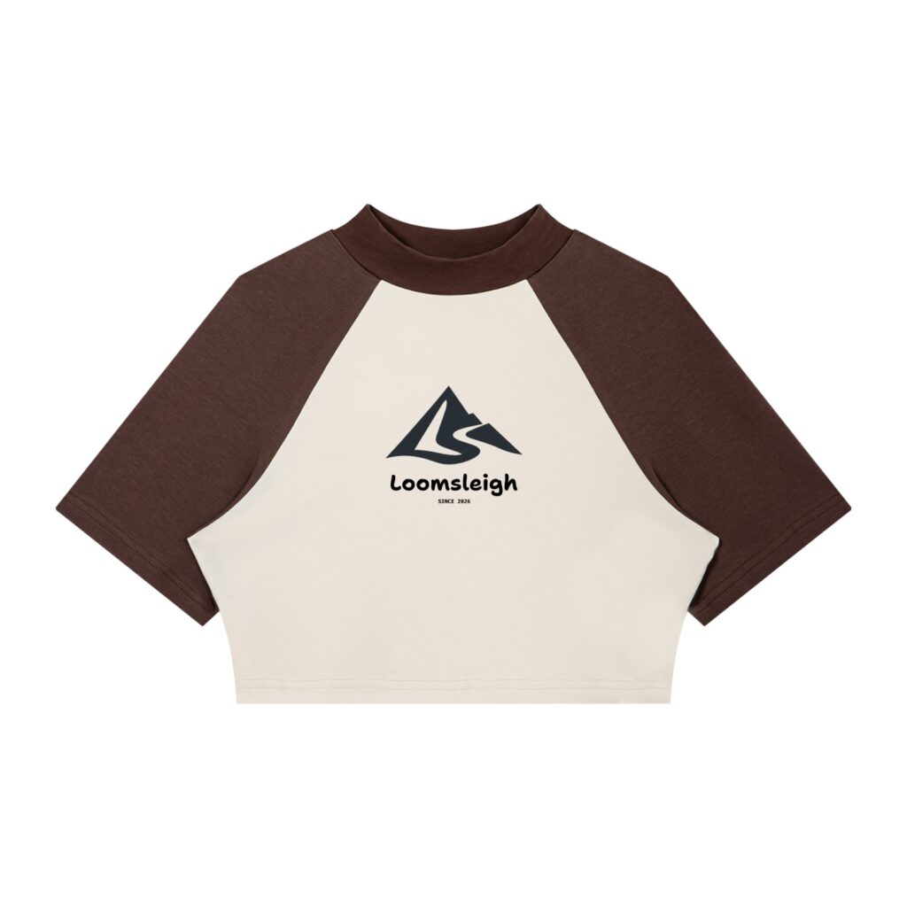 Women’s Color Block Raglan Crop T-Shirt