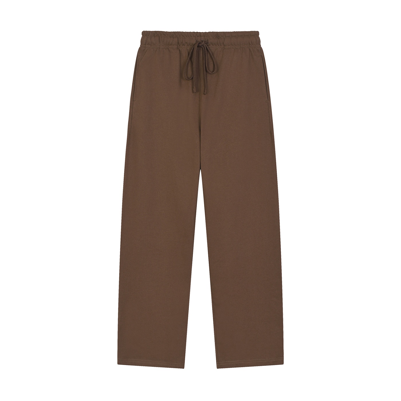 Solid Color Straight-Leg Sweatpants - Image 19