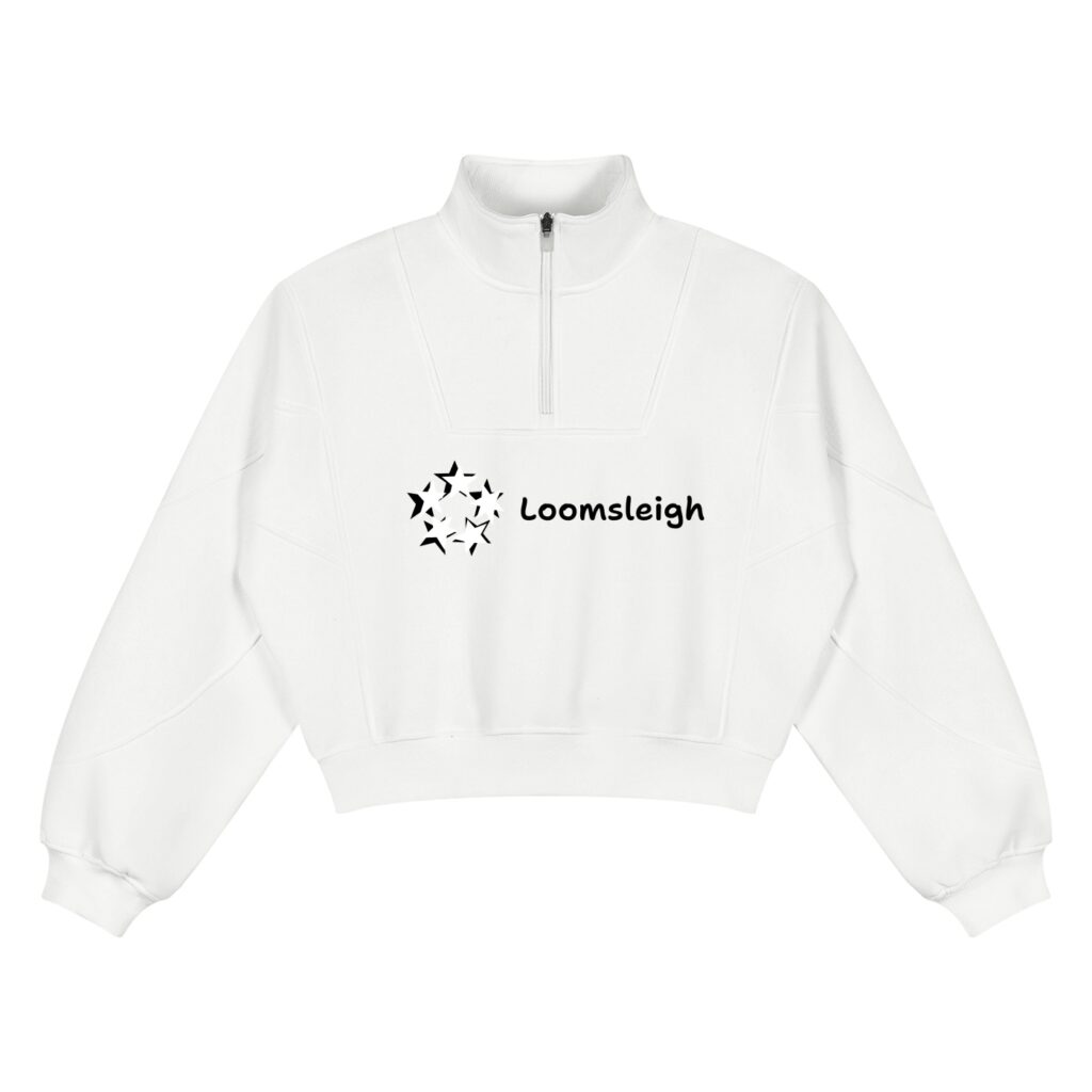 Women’s Loose Fleece Quarter-Zip Sweatshirt