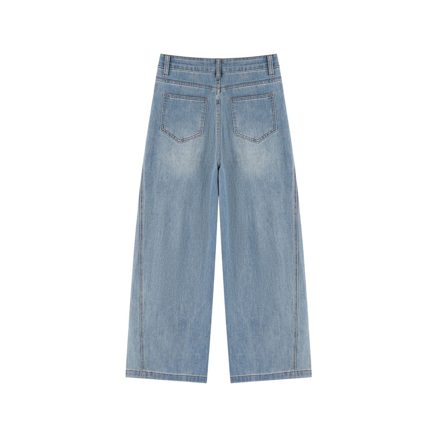 Women’s Vintage Wash High Rise Wide Leg Jeans - Image 2