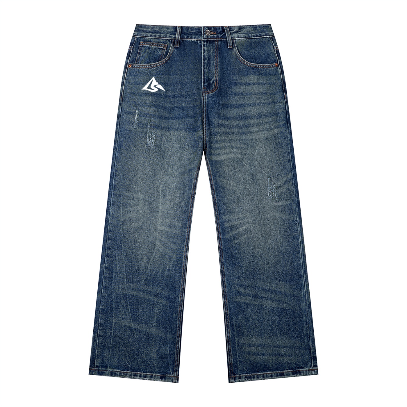 Men's Vintage Wash Denim Jeans