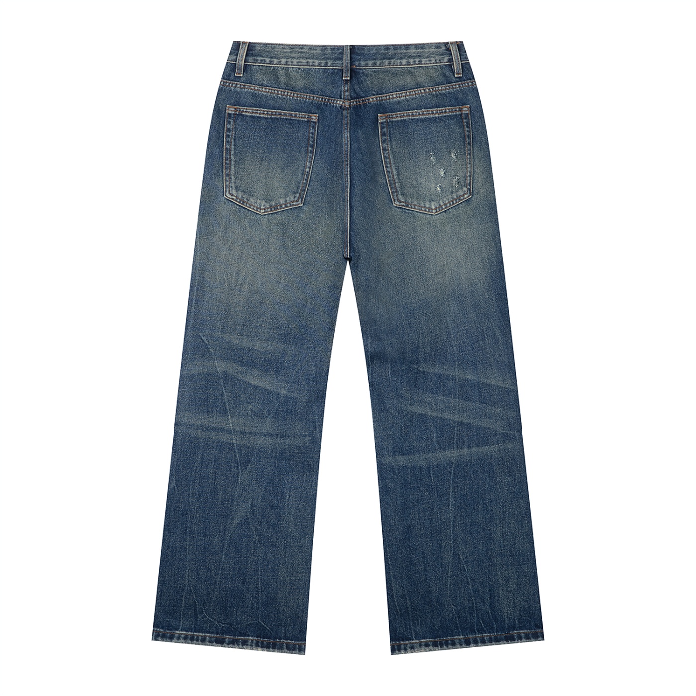 Men's Vintage Wash Denim Jeans - Image 2