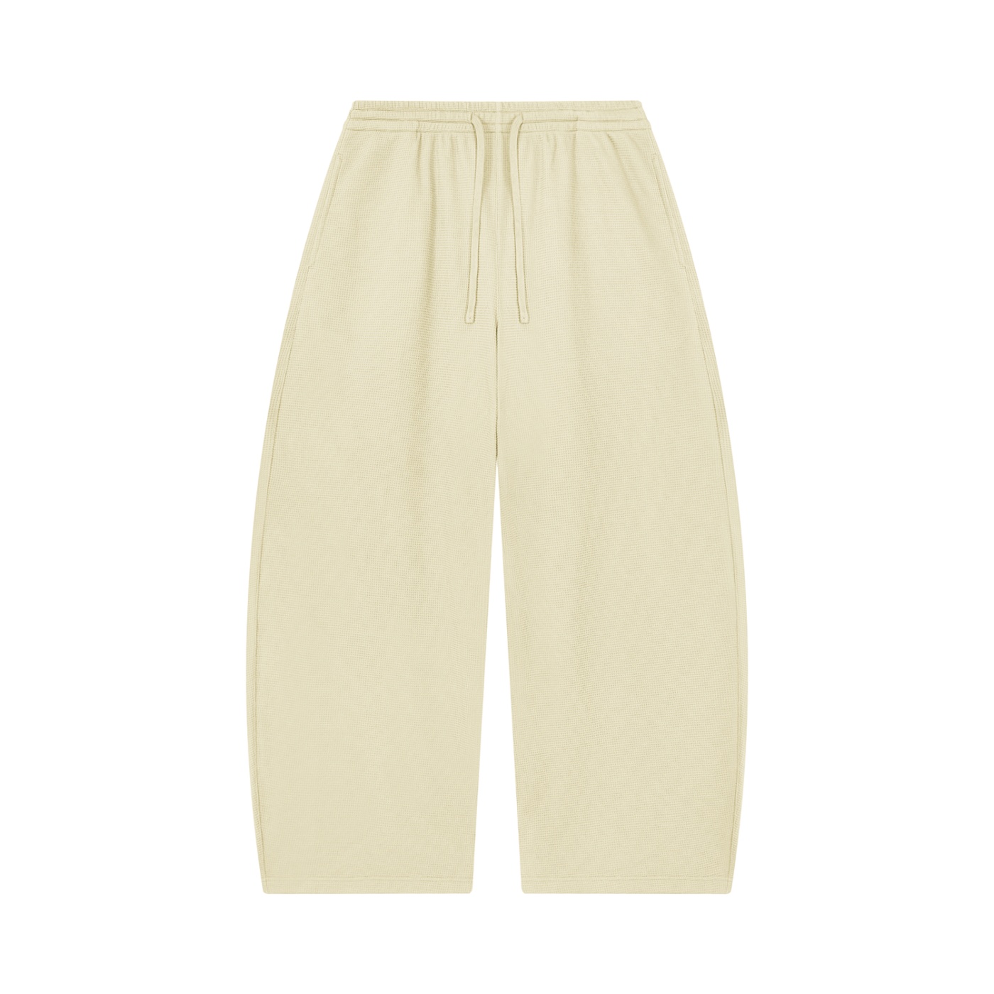 Unisex Waffle Barrel Leg Pants - Image 5