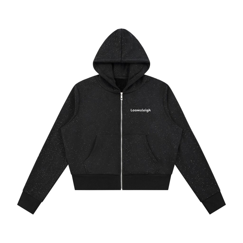 Women's Sparkles Fleece Full Zip Hoodie