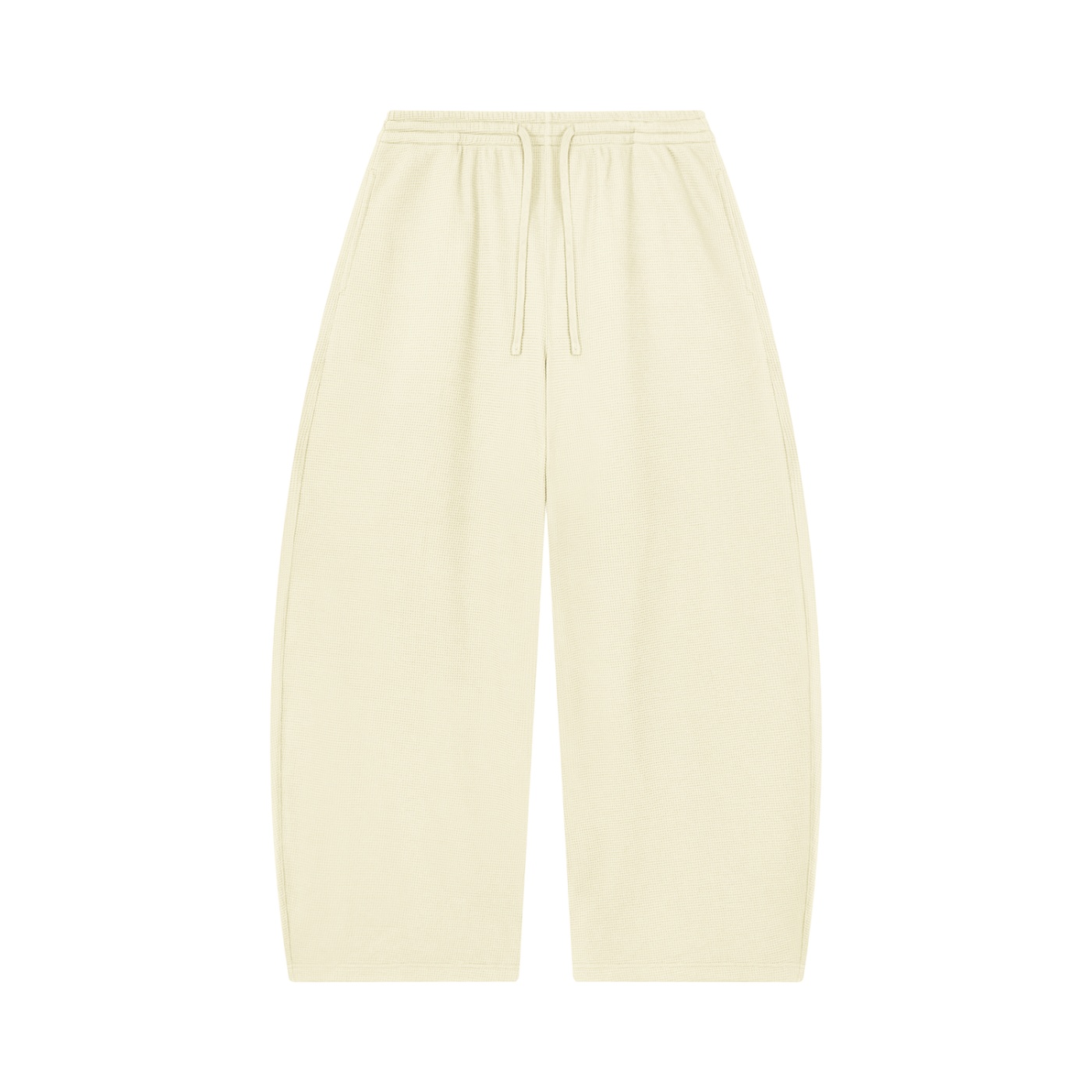 Unisex Waffle Barrel Leg Pants - Image 3