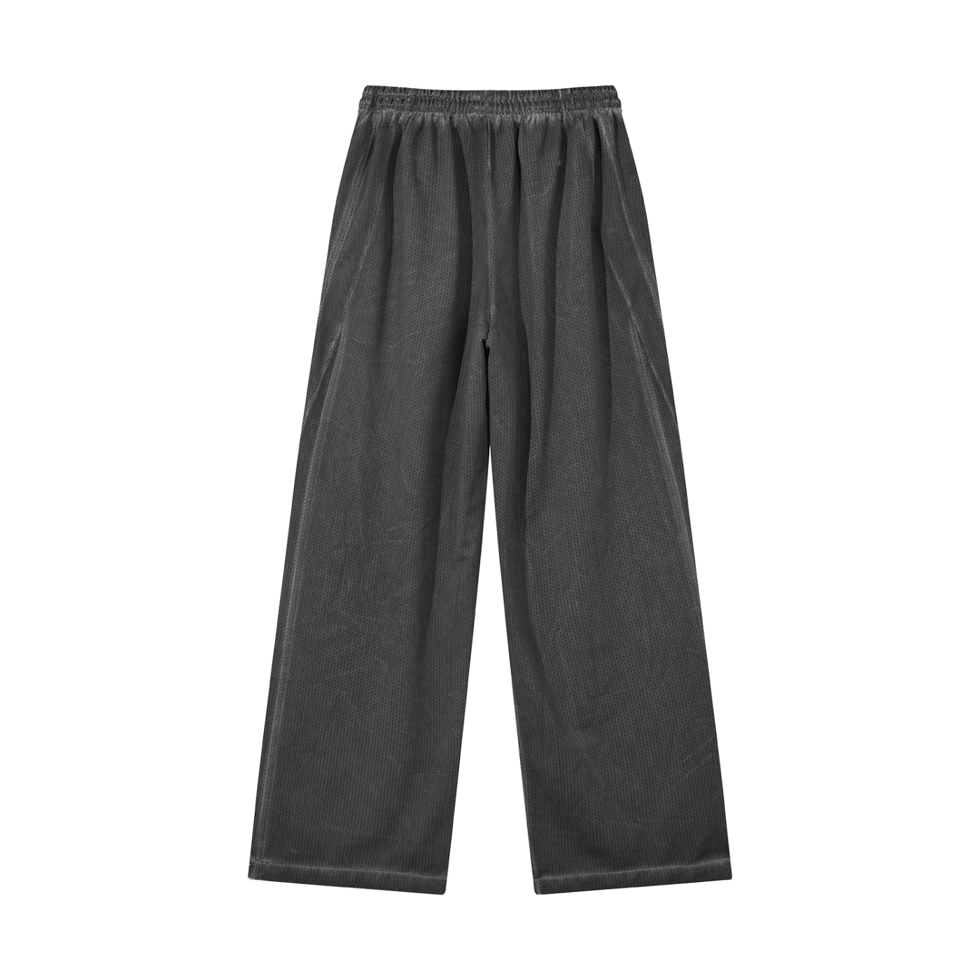 Unisex Vintage Wash Wide Leg Mesh Sweatpants - Image 2