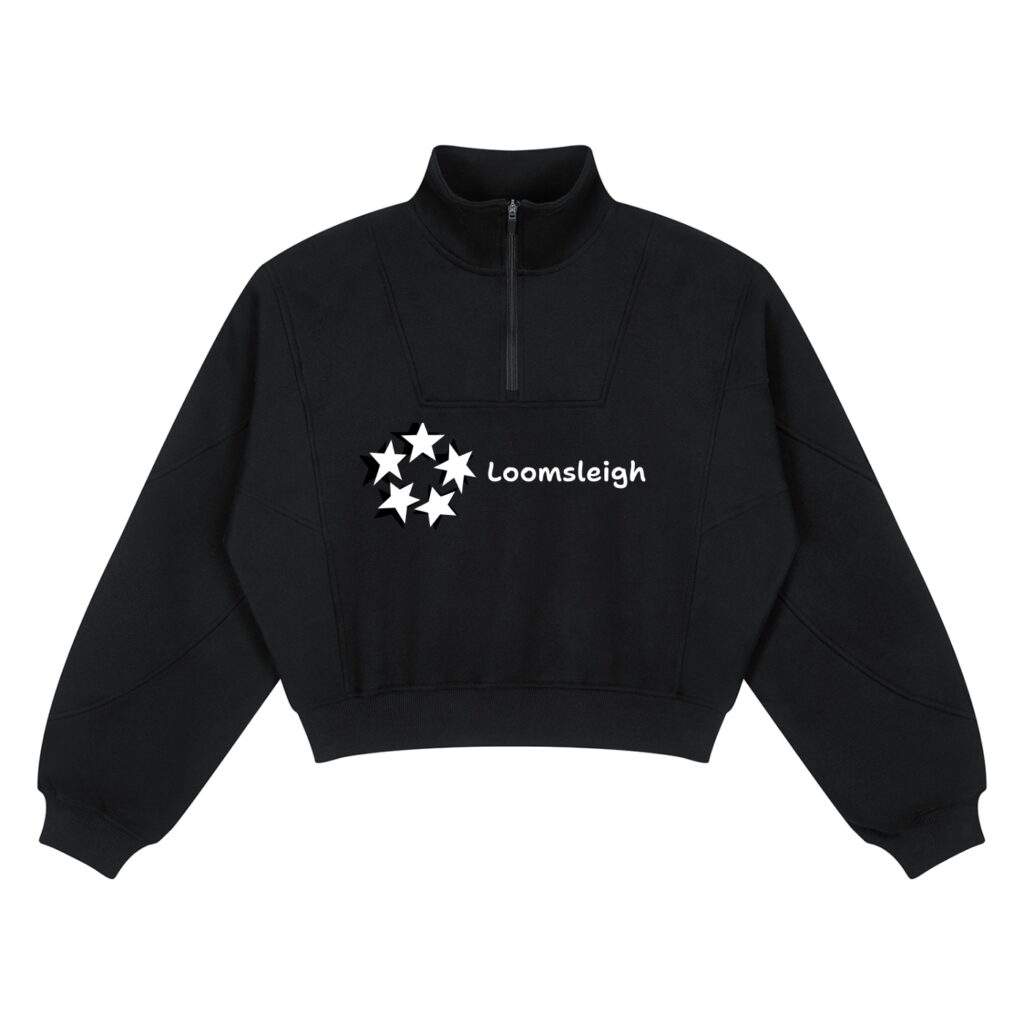 Women’s Loose Fleece Quarter-Zip Sweatshirt