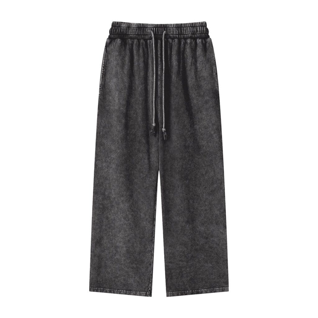 Snow Washed Straight Leg Pants