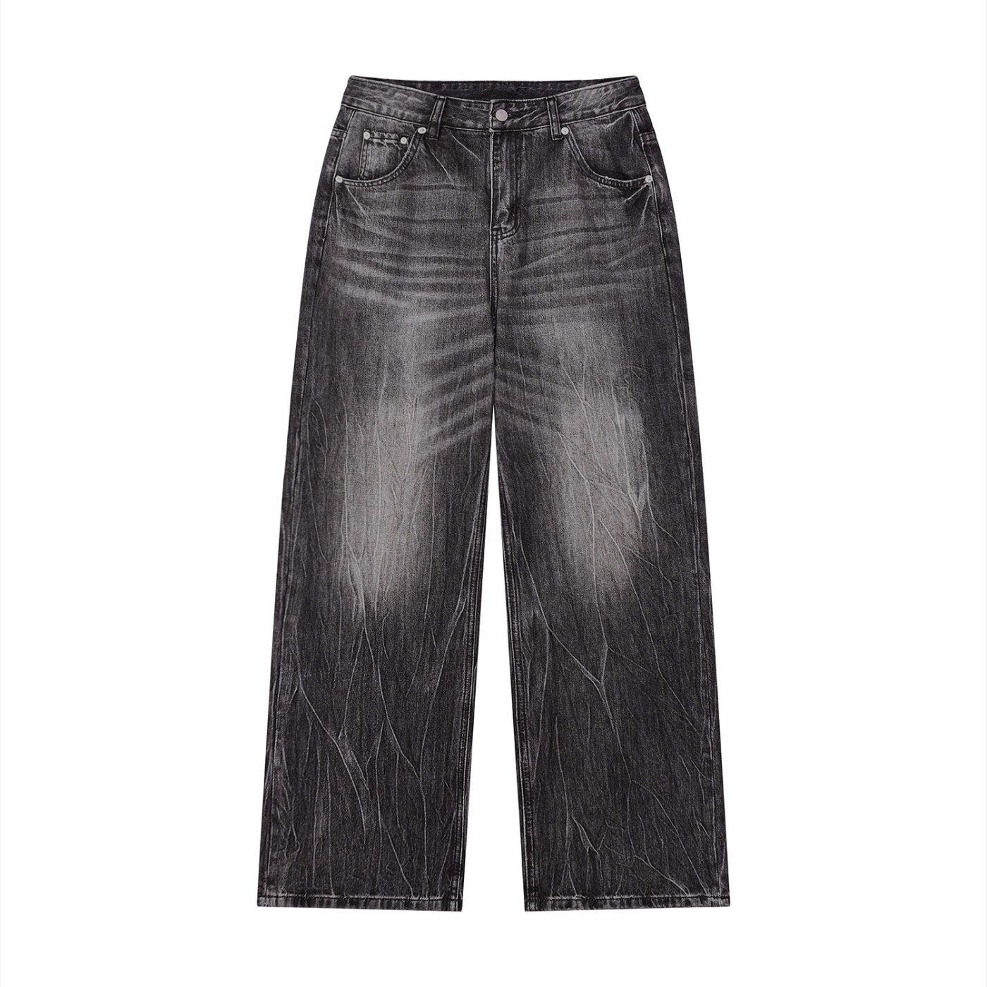 Men's Distressed Barrel Leg Jeans - Image 21