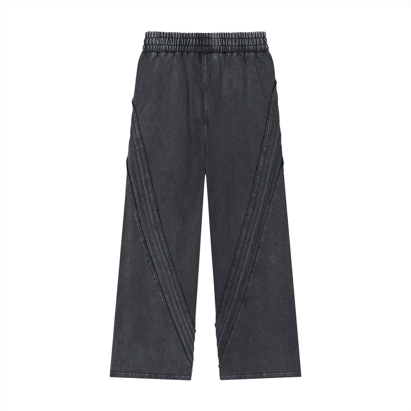 Snow Washed Tape Raw Edge Sweatpants - Image 2