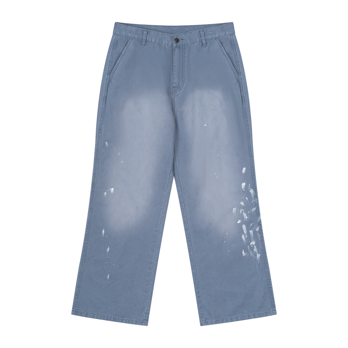 Men's Vintage Wash Splatter Denim Jeans