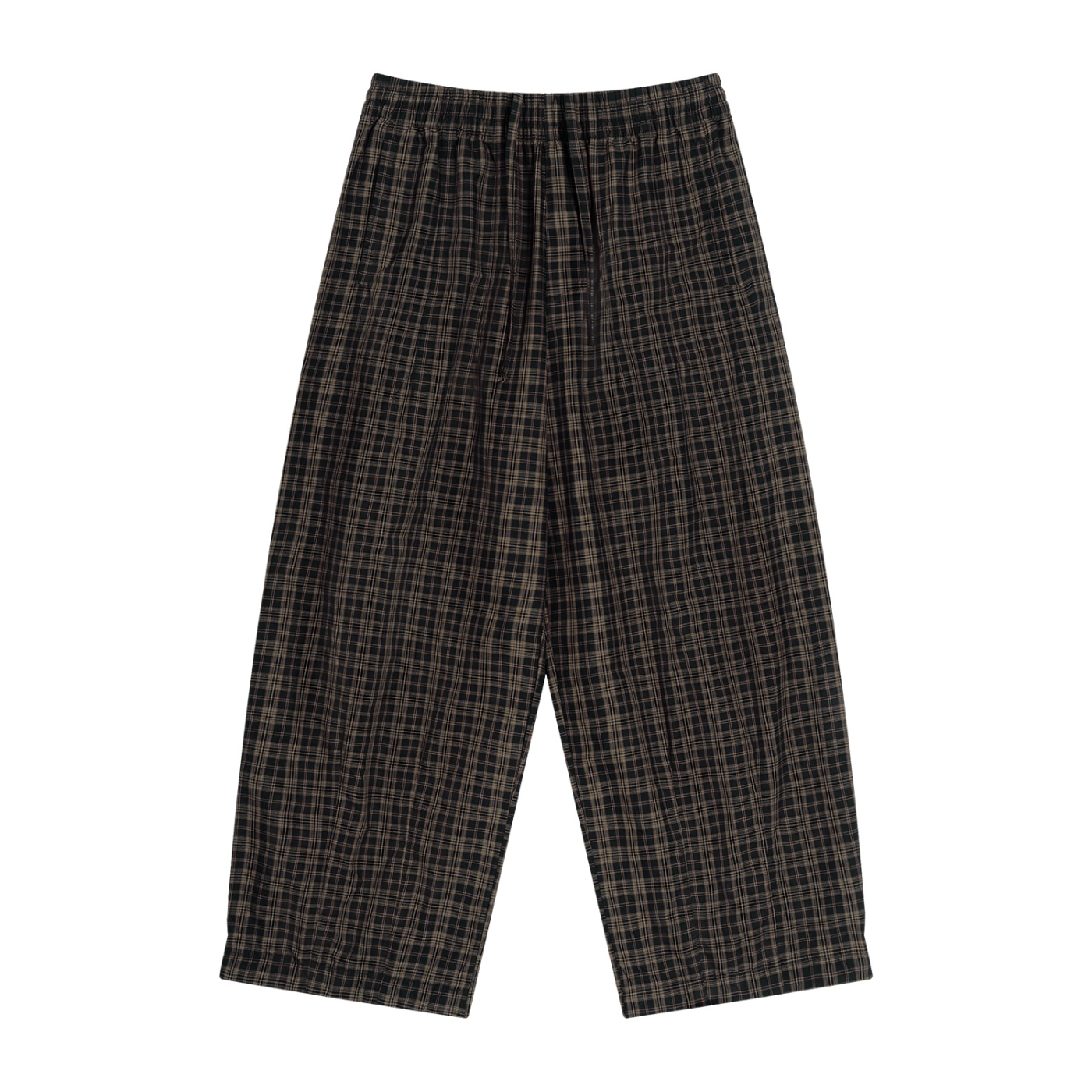 Unisex Plaid Wide Leg Pants