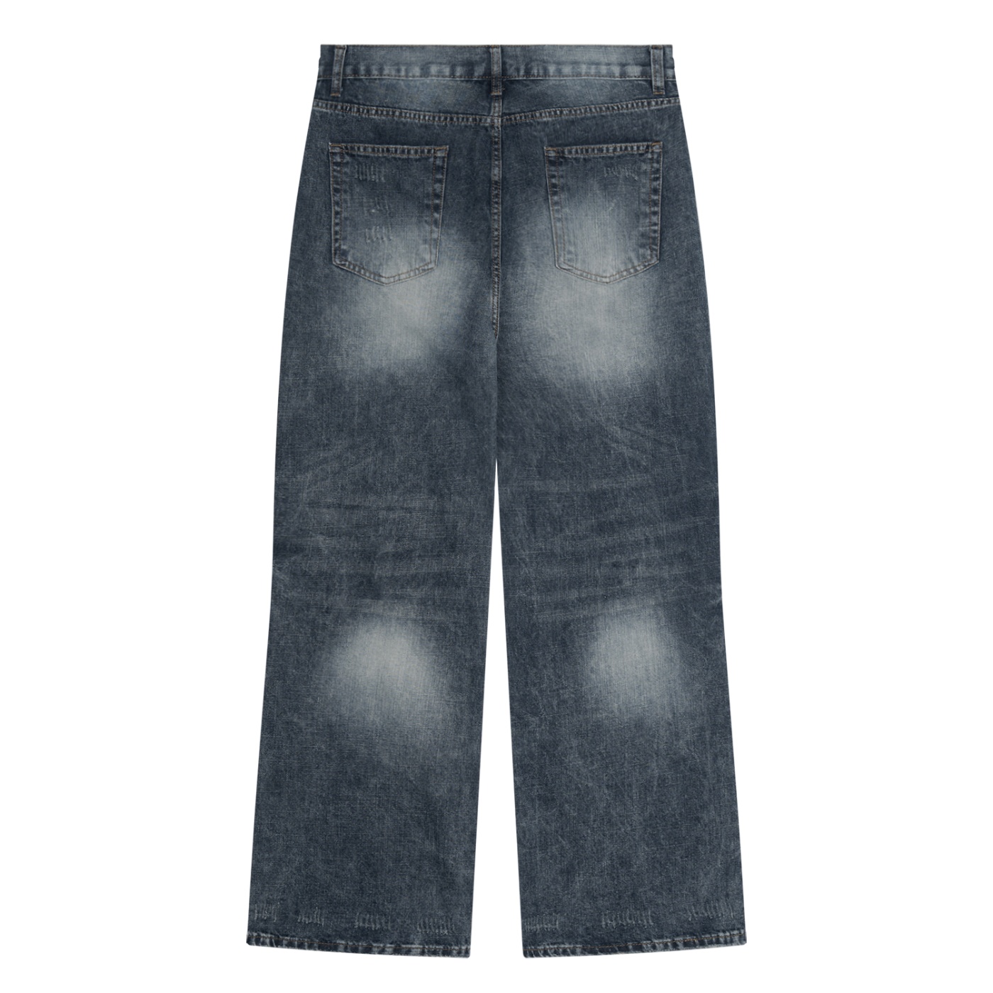 Men's Vintage Wash Denim Jeans - Image 2