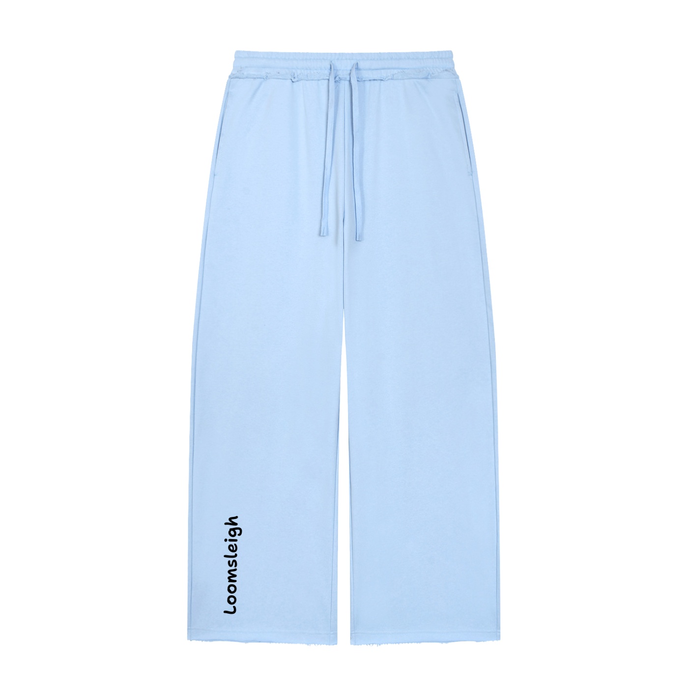 Women’s Wide Leg Raw Edge Sweatpants - Image 3