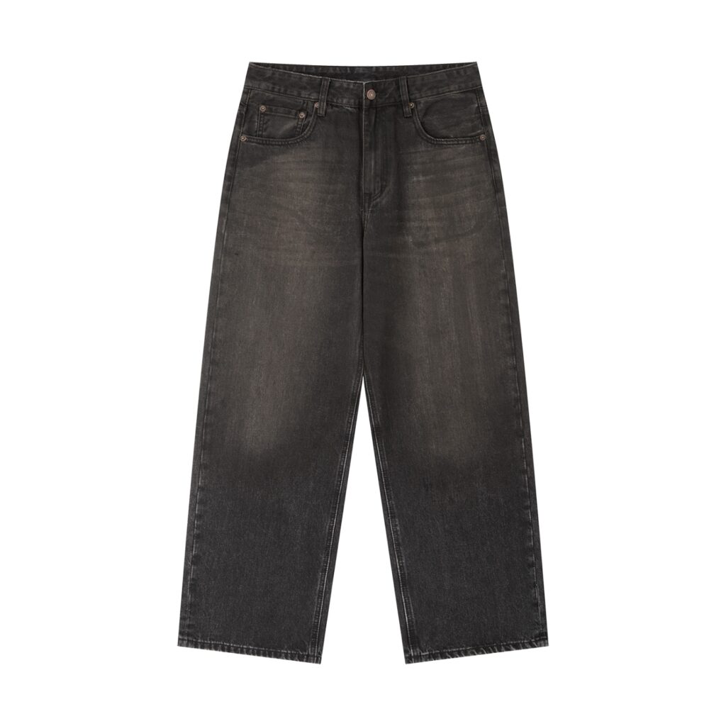 Vintage Wash Heavyweight Denim Jeans