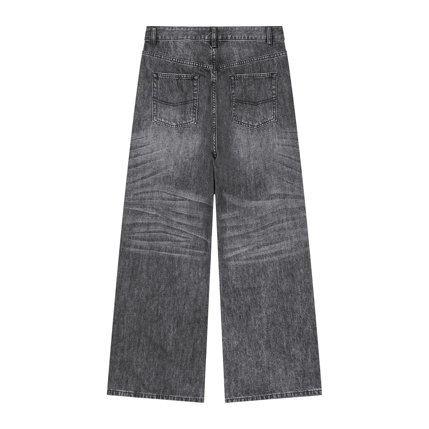 Men's Vintage Wash Denim Jeans - Image 2