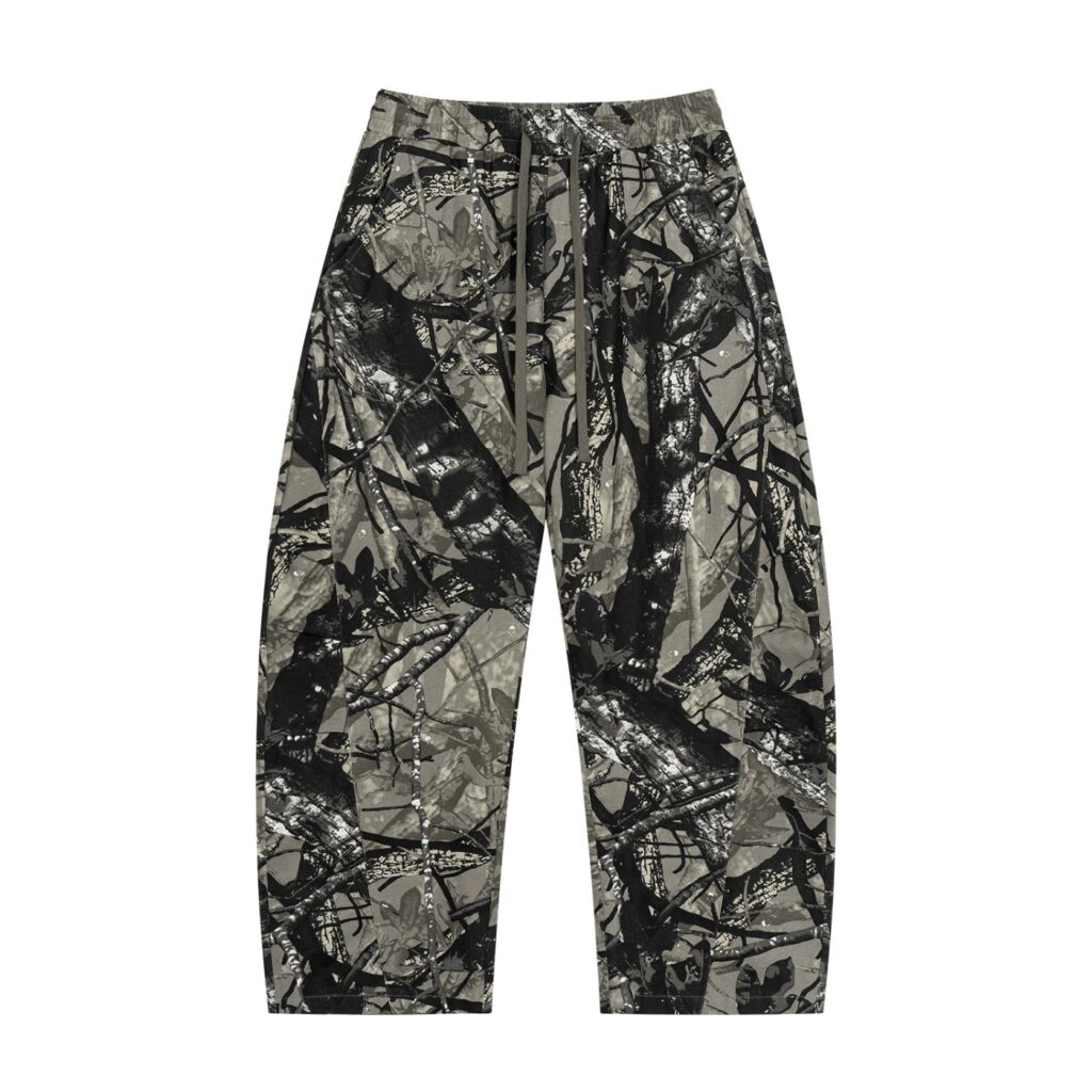 Unisex Tree Camo Barrel Leg Pants