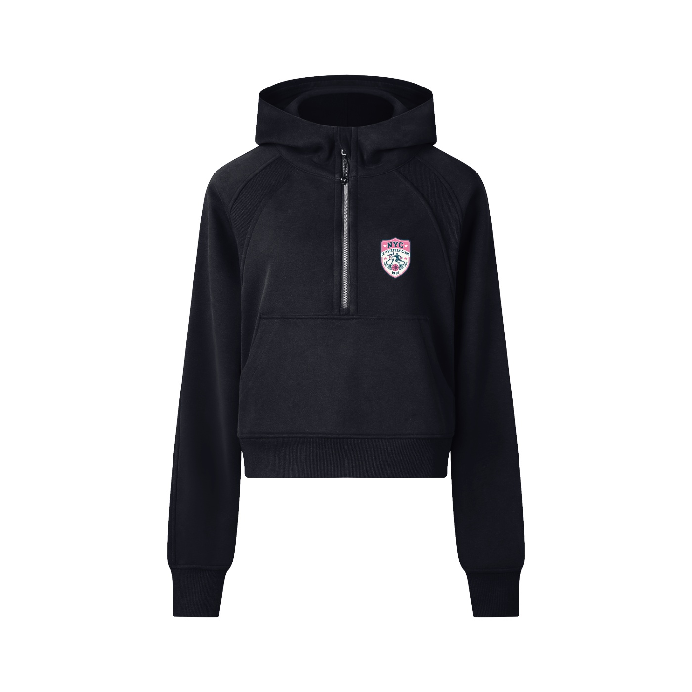 Cropped Half-Zip Hoodie - Image 6