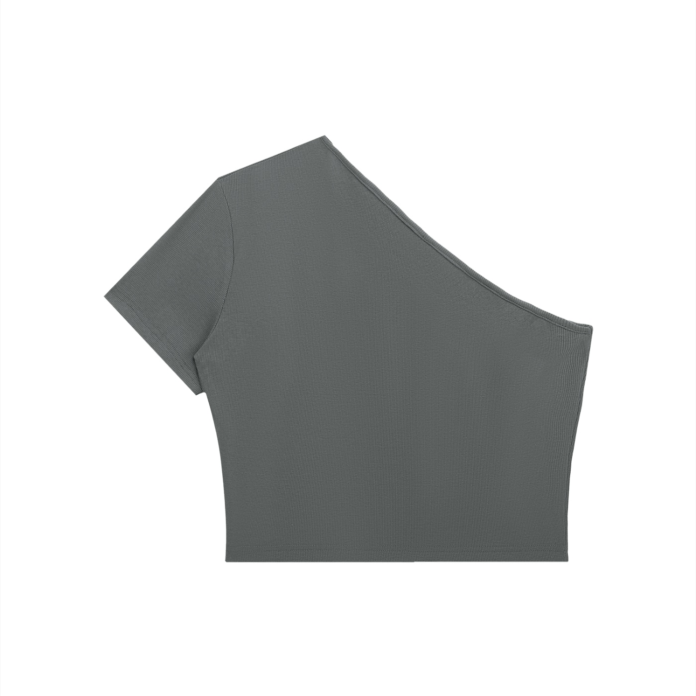 Women's One-Shoulder Crop T-Shirt - Image 4